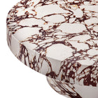 Modway - Alora Intérieur - Terrasse extérieure Rond de béton Table basse - Marbre rouge-8