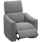 HOMCOM - Fauteuil inclinable électrique avec ports USB - gris foncé-Siège spacieux de 20,5 po (52 cm) avec mousse haute densité assurant un confort de soutien 