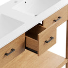 Modway - Zaire 48" Meuble de salle de bain à double lavabo - Blanc naturel-8