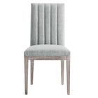 Modway - Maisonette Tissu vintage français à touffes Tissu Fauteuil d’appoint de salle à manger - Gris clair-9