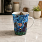 Oscardo - Tasse porcelaine « Breath of Life » de Leah Dorion - 295 ml-Conception de tasse empilable - Optimisée pour un rangement facile et une organisation peu encombrante