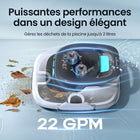 Aiper - Scuba 800 Nettoyeur robotisé sans fil pour piscine - Aspirateur automatique pour piscines hors sol plates - 860 pieds carrés-Stationnement automatique lorsque le nettoyage est terminé ou que la batterie est faible