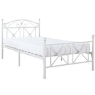 Modway - Cottage Lit simple, Blanc-Idéal pour un décor de campagne ou urbain