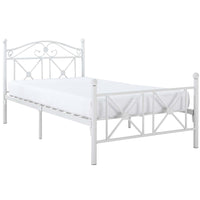 Modway - Cottage Lit simple, Blanc-Idéal pour un décor de campagne ou urbain