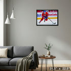 Brendan Gallagher Montreal Canadiens Skating sur toile - Toile encadree - 31" x 22"-Prêt à accrocher - livré entièrement assemblé
