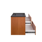 Modway - Scenic Support mural de 36" Vanette de salle de bain - Cerise noire-Matchs non inclus
