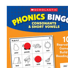 Scholastic Teaching Solutions - Bingo phonétique : cahier d'activités sur les consonnes et les voyelles courtes-Soutient l'enseignement avec la science de la lecture