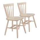 Zuo - Tyce Chaise de salle à manger - Naturel - Ensemble de 2-Assemblage requis