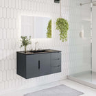 Modway - Vitality 36" Armoire de toilette de salle de bain (lavabo non inclus) - Gris-Deux tiroirs spacieux