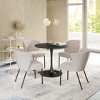 Zuo - Aimee Chaise de salle à manger - Beige - Ensemble de 2-Dimensions: 23,2 po L x 24,2 po L x 31,1 po H
