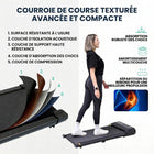 MotionGrey - Tapis de marche - Tapis roulant cardio portable sous bureau - Noir-4