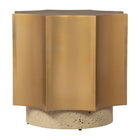 Zuo - Osam Table d’appoint - Or/Beige-Dimensions: 22,0 po L x 22,0 po L x 20,1 po H