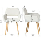 Homy Casa - Ensemble de 2 chaises pour visiteurs de bureau - Tissu beige-Conception robuste offrant un excellent soutien et une longue durée de vie.