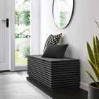 Modway - Render Établi de rangement - Charbon de bois-Stratifié à grain de bois