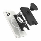 PopSockets - PopWallet+ pour MagSafe avec Anneau Adaptateur Magnétique - Noir-Les cartes de crédit sont protégées par un bouclier magnétique