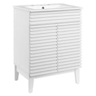 Modway - Render 24" Vanette de salle de bain - Blanc blanc-Assemblée requise