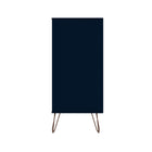 Manhattan Comfort - Rockefeller ensemble de commodes de chambre à coucher style milieu du siècle moderne - Tatiana bleu minuit - ensemble de 2-21,57 po L x 35,31 po l x 44,57 po H