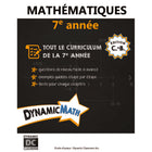 Dynamic Math book BC 7e année-Le classeur contient des instructions, des exemples et des questions pratiques