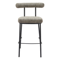 Zuo - Kede Tabouret de bar - Tweed vert-Tissu chenille doux
