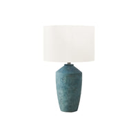 Monarch Specialties - Luminaire - 25 po H Lampe De Table - Béton Vert - Abat-Jour Ivoire / Crème - Contemporain - Moderne-Cette lampe de table de 25 pouces de haut présente une base en béton vert frappante associée à un élégant abat-jour en tissu ivoire, ce qui en fait un choix élégant pour tout salon moderne, chambre à coucher ou bureau