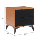 Zuo - Zarif Table de chevet - Noir/Noyer-8