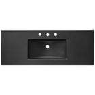 Modway - Cayman Bassin simple 48" Lavabo de salle de bain in Noir-Comptoir intégré