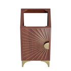 Modway - Daylight 18" Armoire à coiffeuse de salle de bain - Noyer-Bois massif de manguier
