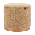 Zuo - Fije Pouf de rangement - Jaune ocre-Pied en MDF au design moderne et fonctionnel