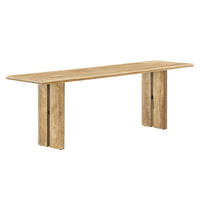 Modway - Amistad 58" Bois Banc - Chêne-Établi à manger de 58 pouces de ferme moderne