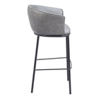 Zuo - Garston Tabouret de bar - Gris-Garantie limitée de 3 ans