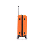 Swiss Traveller - Roxen Hardshell 3 pièces Ensemble de bagages roues à spinner à 360 degrés - Orange brûlé-Dimensions du bagage à main 20 » - Intérieur : 20 » de largeur x 13 » de largeur x 7,6 » de haut, extérieur : 22,8 » de largeur x 13,7 » de large x 8,2 » de h, poids : 6,17 lbs