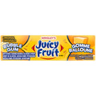 Juicy Fruit – Gomme balloune sucrée, paquet individuel, 5 morceaux-Gomme balloune sucrée Juicy Fruit