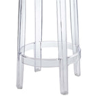 Modway - Casper Dos sans dos Tabouret de comptoir - Clair-Capacité de poids : 285 livres