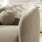 Modway - Holland Pivot Tissu chenille Fauteuil - Taupe-Coussins d’accent pour balle