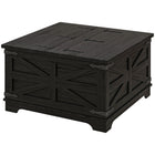 HOMCOM - Table basse avec rangement caché à plateau relevable - noir-Le charme rustique convient au salon, au bureau, au coin lecture et plus encore