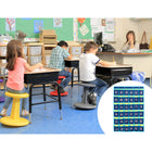Kore Design - Organiseur de rangement suspendu pour téléphone portable, 30 poches, noir/jaune-Conception peu encombrante : utilise efficacement l'espace de la porte ou du mur, libérant ainsi plus d'espace dans la salle de classe.
