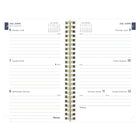 Blueline - Agenda Scolaire Hebdomadaire/Mensuel - 8 po H x 5 po l - Motif Floral - Bilingue-Planificateur mensuel au début de chaque mois