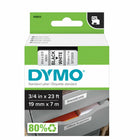 DYMO - Ruban d'étiquettes D1, 19 mm (3/4 po), noir sur blanc-Ruban Dymo Standard D1  