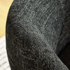 Modway - Vesta Tissu chenille Rembourré Chaise pivotante - Noir de carbone-Soutien de ressort sinueux