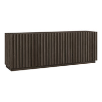 Hudson&Canal - Meuble TV rectangulaire cannelé Marion pour téléviseurs jusqu'à 75 po - Chêne brun-Un design à la fois moderne et classique pour votre bureau à domicile, votre chambre ou votre espace de vie