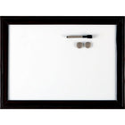 Quartet - Tableau Espresso magnétique à effacement à sec, 24 po x 36 po-Cadre large