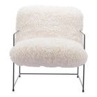 Zuo - Pelut Fauteuil d’appoint - Blanc-Soutien confortable des accoudoirs