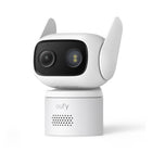 eufy Security - Cam C31 Solo, caméra de sécurité solaire, Blanc-Utilisation flexible à l'intérieur et à l'extérieur : Grâce à son design compact et à ses options d’installation flexibles, la caméra  C31 est idéale pour votre salon, l’entrée ou l’extérieur. Certifiée IP66, elle peut être installée dans plusieurs positions grâce au support et au câble de recharge étanche fournis