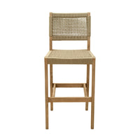 Zuo - Corde Tabouret de bar - Beige-Résistant aux intempéries