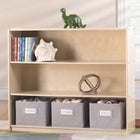 Guidecraft - Meuble de rangement ouvert « EdQ Essentials » à 3 étagères, d’une hauteur de 91,5 cm - Fini bois naturel-Les bords sont arrondis et les surfaces sont faciles à nettoyer