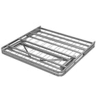 Modway - Horizon Acier inoxydable Cadre de lit simple, Argent-Facile à assembler et à plier