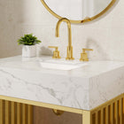 Modway - Gridiron 30" Vanette de salle de bain - Or blanc-Acier inoxydable