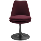 Modway - Lippa Salle à manger pivotante Performance Velvet Fauteuil d’appoint - Mûrier noir-8