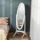 HOMCOM - Miroir pleine longueur - 18,9 po l x 57,9 po H - blanc-Finition de couleur unie qui s’intègre facilement dans votre chambre, salle de bain ou couloir 