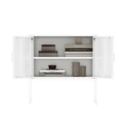 Manhattan Comfort - Ava 23,6 po Buffet d’Appoint Moderne - Blanc-Garantie limitée du fabricant de 30 jours